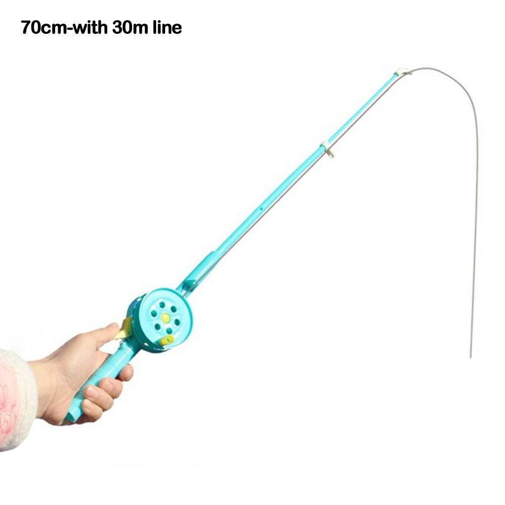 Varas de pesca retráteis para gelo 2024 Varas de pesca giratórias de inverno para pesca no gelo 35/40/75/80cm Varões de pesca de gelo para crianças Pesca de inverno no gelo