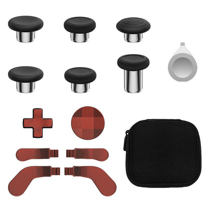 14-in-1 for Xbox One Elite Series 2 Controller Accessory Kit Metal D-Keys Trigger Paddles Repair Kit Gamepad Thumbstick Grip
