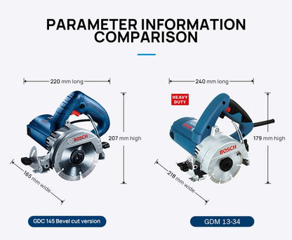Máquina de corte para mármore BOSCH GDC 145, ranhuradora, 1450 watts, para corte multifuncional de pedra, azulejo e concreto