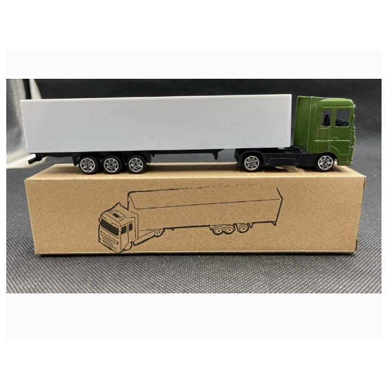 Caminhão Reboque de Contêiner Miniatura de Liga 1:87 Original Diecast 20CM Modelo de Carro de Simulação Clássico Brinquedo Hobby e Colecionáveis