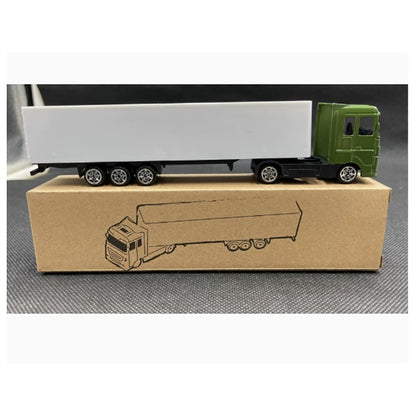Caminhão Reboque de Contêiner Miniatura de Liga 1:87 Original Diecast 20CM Modelo de Carro de Simulação Clássico Brinquedo Hobby e Colecionáveis