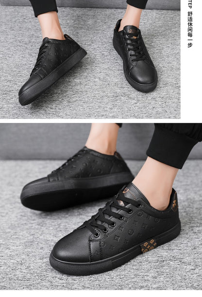 Brand Men Leather High-Top Skateboarding Shoes Men's Sneakers Male Flats Non-Slip Sport Shoes Zapatillas Hombre Mens Footwear