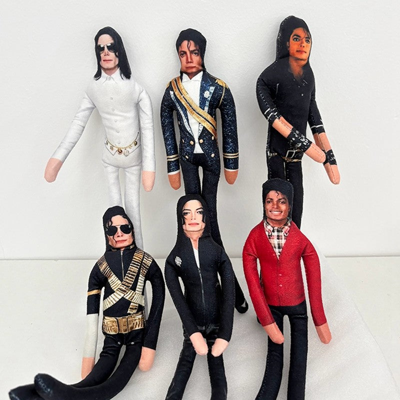 Abstract Michael Jackson Figure Creative Rat Jerky Doll Stuffed Ornament Bendable Rat Jerky Figurine Props Laoshu Gan Doll