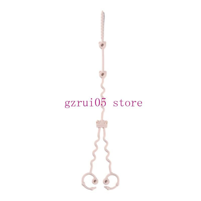 W89E Silicone Pacifier Chain Teething Toy Lanyard Rope Drop Prevention Baby Pacifier Holder Leash Infant Nursing Essential