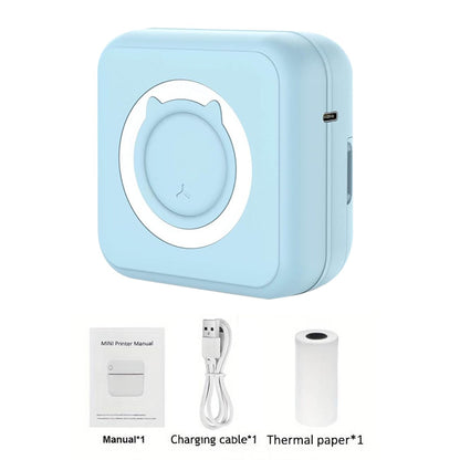 Portable Mini printer,thermal pocket Label  printer, for Android or IOS APP, inkless sticker printer, suitable for home, office