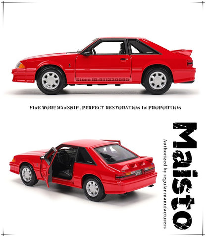 Maisto 1:24 1993 Ford Mustang SVT Cobra modelo de carro de liga fundido modelo de precisão estática de coleção presente de brinquedo de jogar