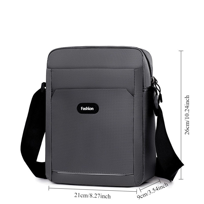 Men's Business Casual Crossbody Bag - Simple Oxford Shoulder Sling for Commuting & Outdoor Use