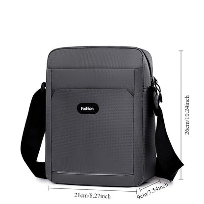 Men's Business Casual Crossbody Bag - Simple Oxford Shoulder Sling for Commuting & Outdoor Use