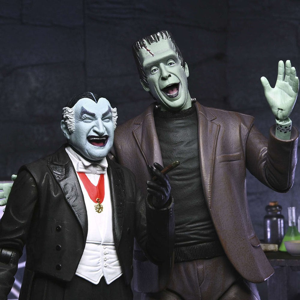 NECA 56090 56089 The Munsters TV Series Grandpa Munster Herman Munster Ultimate Action Figure