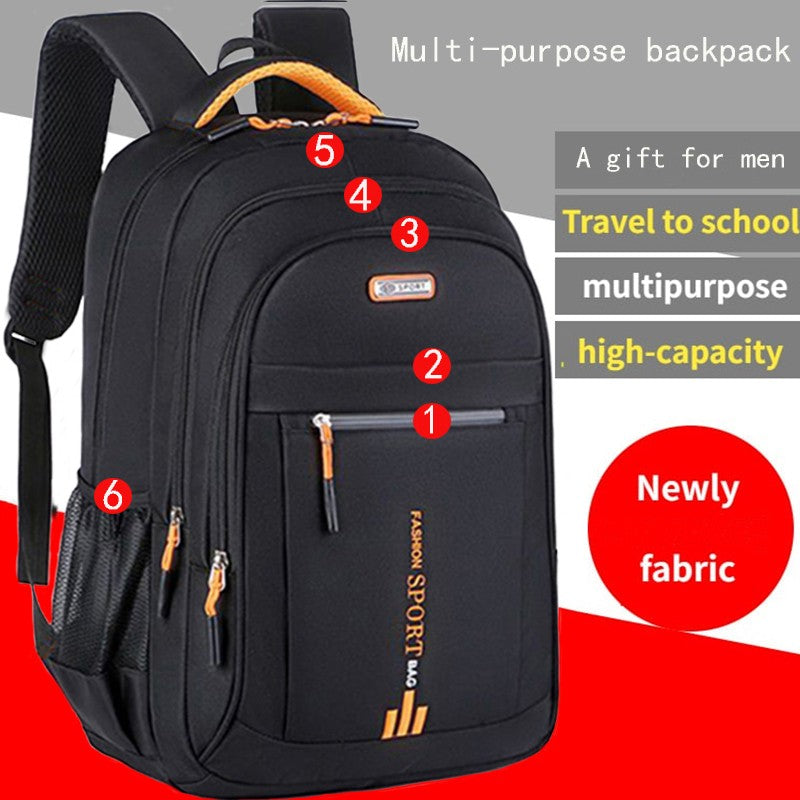 Ladies' backpack, female Korean version, trendy large capacity, high school, middle school, student backpack, travel bag, comput