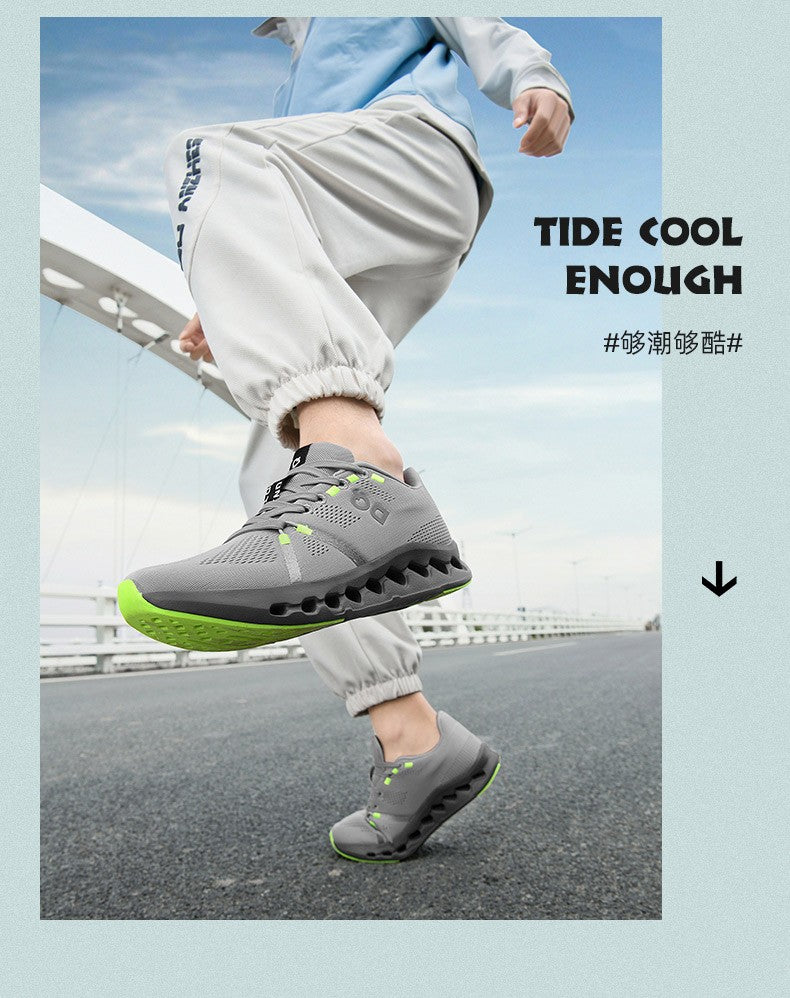 Men Casual Sports Running Shoes Marathon Air Cushion Breathable Lightweight Men Comfortable Athletic Nonskid Sneakers Outdoor