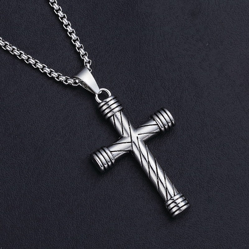 Colar de Máscara Ponta de Lança Cruz Pingente de Moda Charme Sol Bússola Esqueleto Pentagrama Corrente de Suéter Joias Para Homens Mulheres Presentes