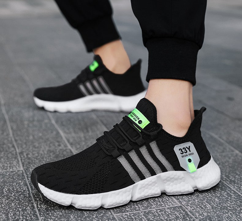 Sapatos Masculinos de Malha Respirável Modernos Leves para Caminhada Tamanhos Grandes Tênis Masculino de Tênis Tênis de Corrida ao Ar Livre Fitness 2024