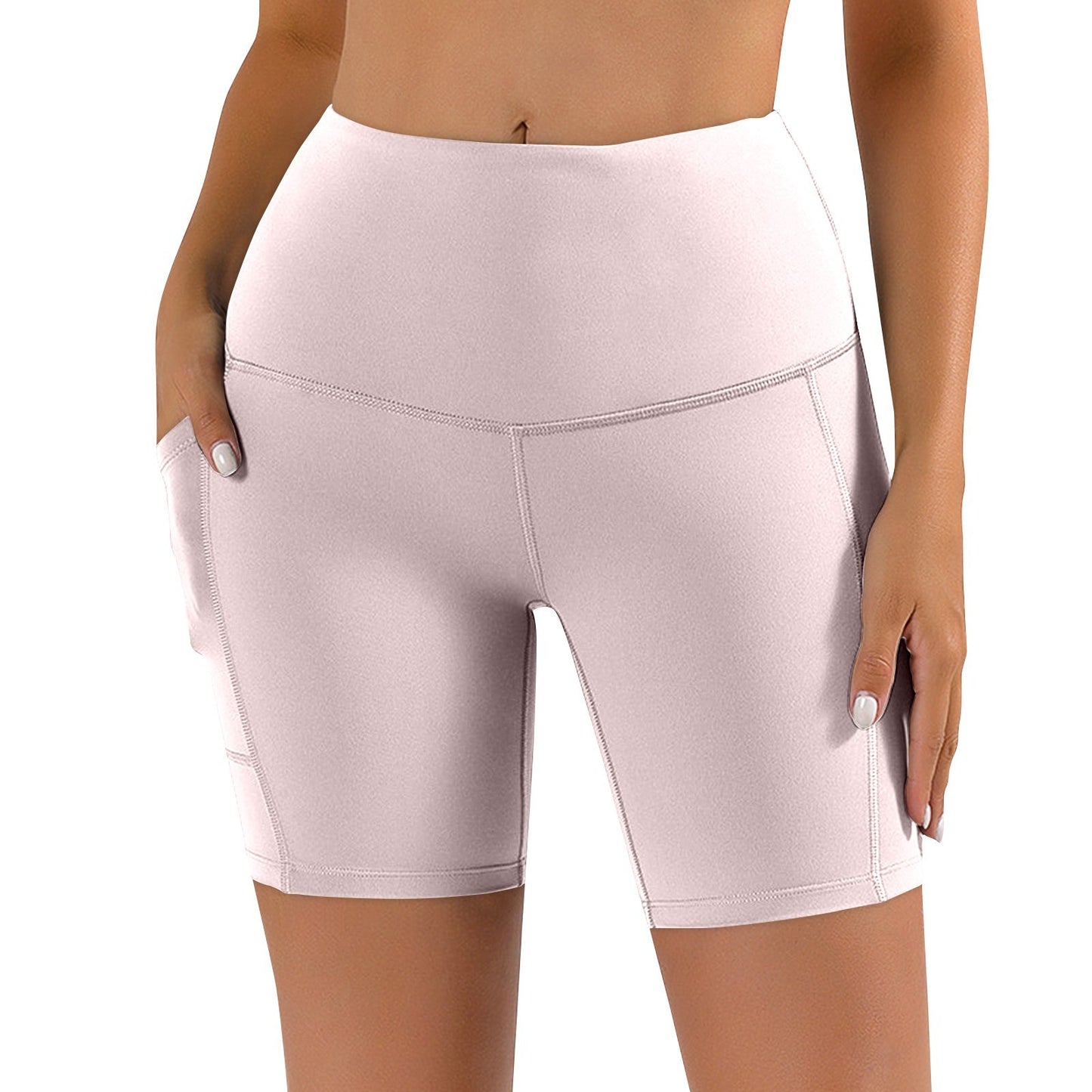 Women Sports Short Yoga Shorts High Waist Breathable Soft Fitness Tight Women Yoga Legging Shorts Cycling Athletic Gym Shorts