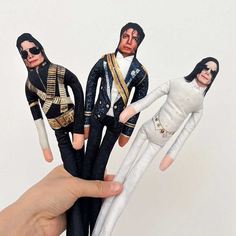 Abstract Michael Jackson Figure Creative Rat Jerky Doll Stuffed Ornament Bendable Rat Jerky Figurine Props Laoshu Gan Doll