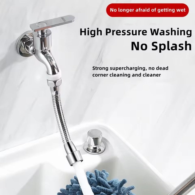 Extensor Universal de Torneira de Aço Inoxidável com Aerador de Bico Anti-respingo e Mangueira de Extensão para Pia de Cozinha