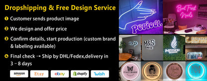 Custom LED Sign Backlit Luminous Business Logo Custom Wall Signage Led Letter for Beauty Nail SPA Salon Shop CE/UL Certified