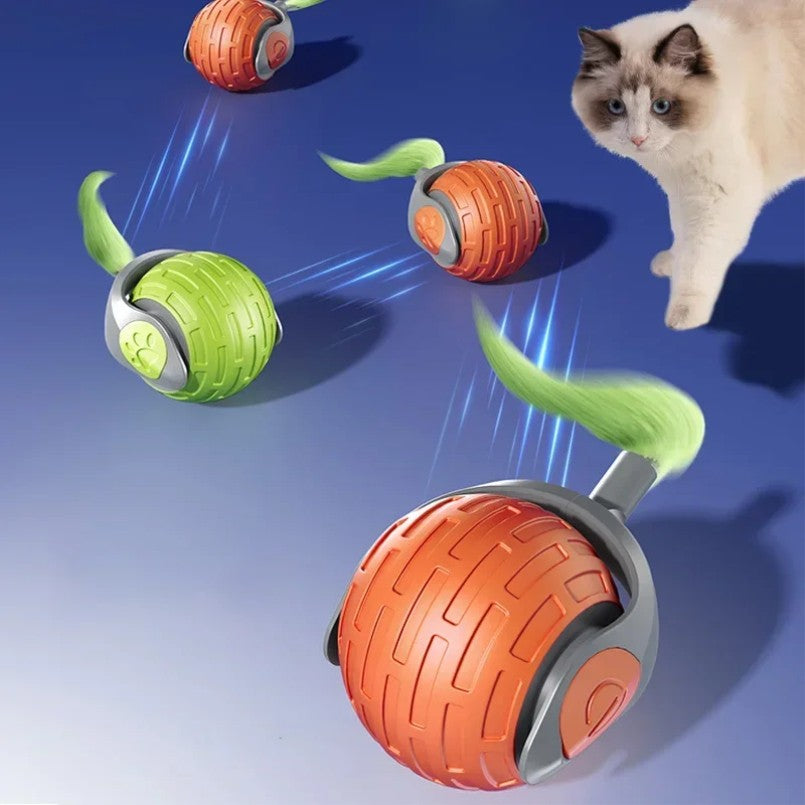 Brinquedos Interativos de Bola Rolante Automática para Gatos, Suprimentos para Animais de Estimação, Treinamento Elétrico para Cães, Provocador de Gatos, Rato Simulado Recarregável