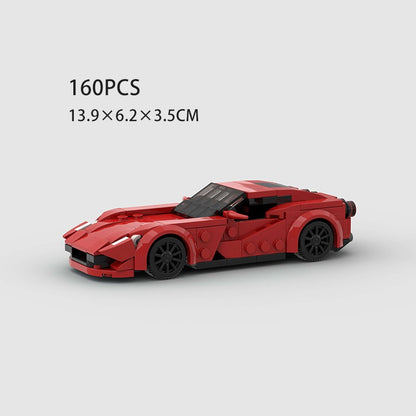 MOC Carro Esportivo de Corrida Veículo Cidade Speed Racer Modelo Técnico Blocos de Construção Tijolos Supercarro F1 Brinquedos Infantis Presentes para Meninos NSX