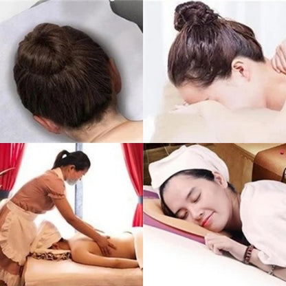 100pcs Disposable Beauty Salon Face Towel with Hole for Face Lying Pillow Massage Bed Hole Cross Lightweight Breathable Face