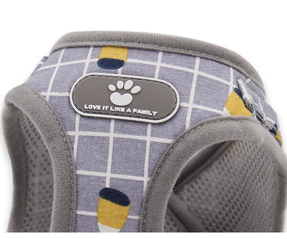 Coleira para cachorro com guia, coleira para gato, coleira para cachorro respirável, guia refletiva para cachorro, suprimentos para poodle