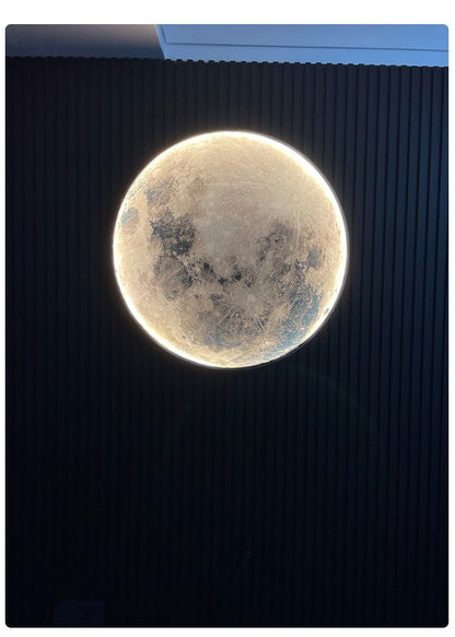 Moon Wall Lamp Living Room Background Wall Ceiling Lamp Art Bedroom Ceiling Lamp Imitating the Moon Surface Decorative Lamp