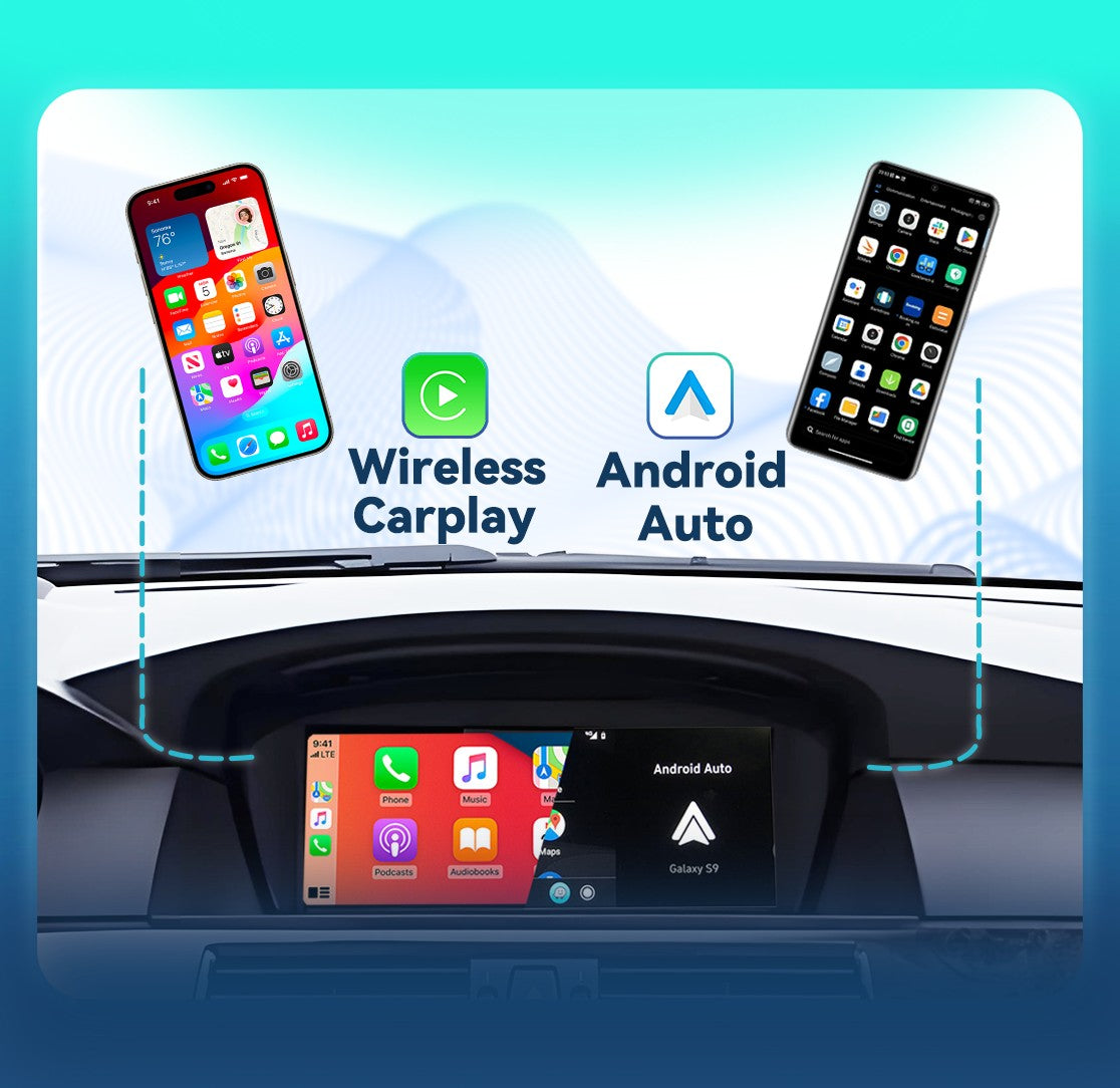 BONROAD Para BMW Série 5 E60 E61 E62 E63 E64 E90 E91 E92 E93 M3 Wireless Carplay Carro Rádio GPS Multimídia Tela Sensível ao Toque