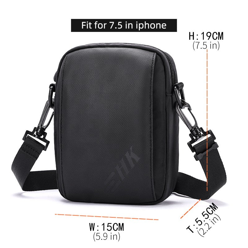 Heroic Knight Casual Men's Shoulder Bag 6.5" Phone Woman's Crossbody Bag Waterproof Men Chest Bag Outdoors Unisex Travel Pack