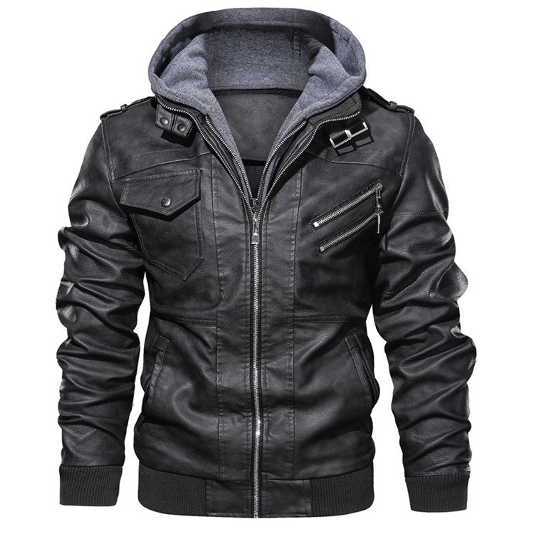 New Men's Leather Jackets Autumn Casual Motorcycle PU Jacket Biker Leather Coats Brand Clothing EU Size