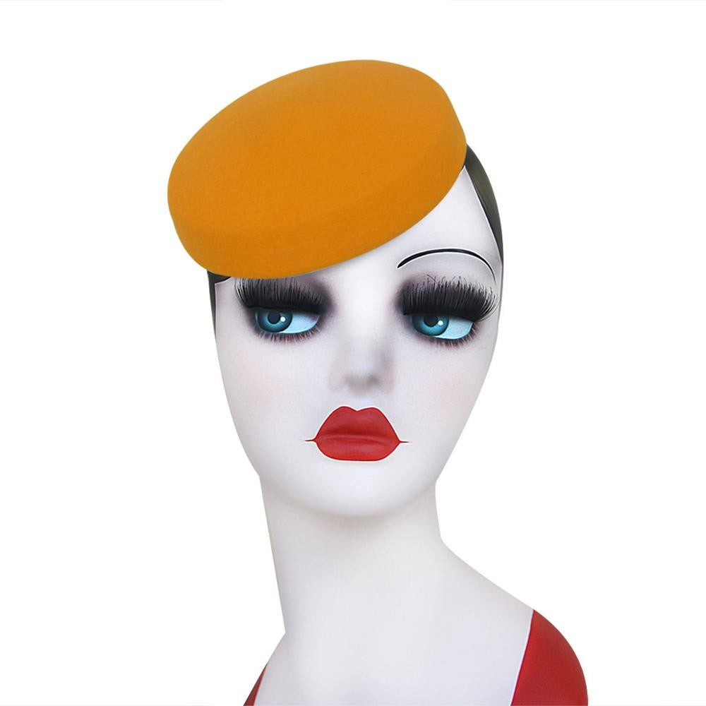 Lawliet Circle Feminino Capacete Chapéus de Feltro de Lã Chapéus Pillbox Fascinator para Mulheres Suprimento de Chapelaria Base de Chapéu Chapéus de Coquetel