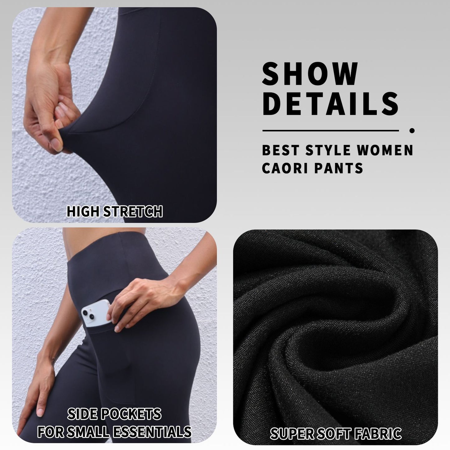 Super Soft Sports Leggings With Pockets For Women High Waisted Workout Yoga Running Push Up Gym Fitness Tight Pants Women's
