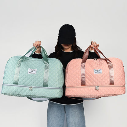 Fashionable Multifunctional Travel Luggage Bag with Independent Shoe Compartment,Suitable for Travel,Sports and Fitness,Camping