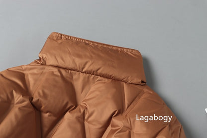 Lagabogy 2025 New Autumn Winter Women Ultralight White Duck Down Long Jacket Female Single-Breasted Double Sided Puffer Coat