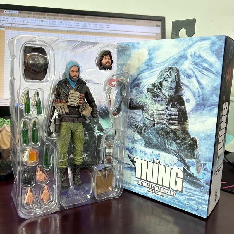 NECA Ultimate MacReady V.3 (Última Posição) O Enigma de Outro Mundo Boneco Colecionável de Ação Brinquedos Modelo Presente de Aniversário