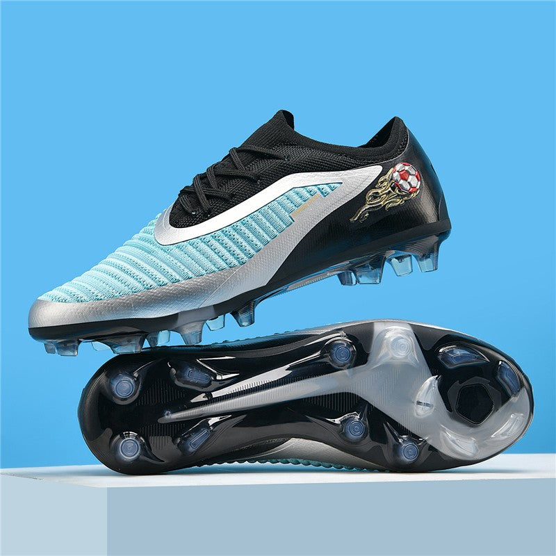 New Men Soccer Shoes Adult Non Slip Football Boots Outdoor Sport Boys Long Spikes Training Cleats Breathable Match Comfortable