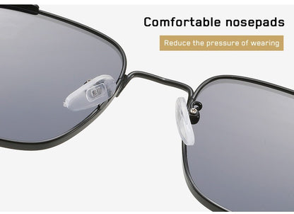 Óculos de Sol Polarizados Masculinos 2025 de Alta Qualidade, Estilosos para Dirigir, Antirreflexo, Proteção UV, Metal, Estilo Punk, Tendências da Moda