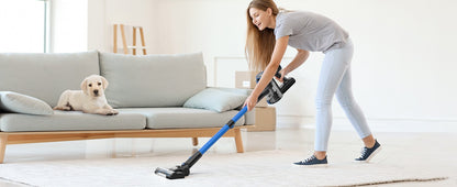 INSE V50 Cordless Vacuum Cleaner Powerful Suction 6-in-1 Lightweight Stick Vacuum with Rechargeable Battery for Carpets Pet Hair