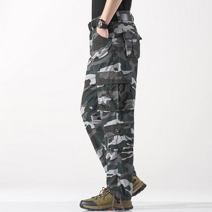 Men's Work Pants 2025 New Camouflage Pants Military Style Pants Multiple Pockets Tactical Pants Outdoor Sports Winter Pants