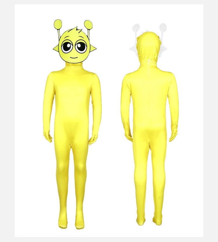 In-Stock Sprunki Incredibox Cosplay Costume - Halloween Stage Performance Bodysuit