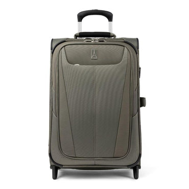 5 Softside Expandable Upright 2 Wheel Carryon Luggage, Lightweight, 22Inch Slate Green