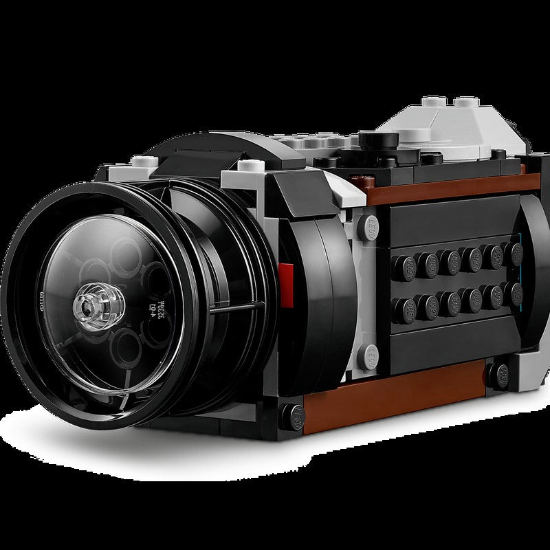 LEGO retro camera 3-in-1 set of miniature building block models for children's birthday gifts, children's collection toy set