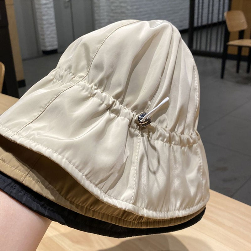 Women Summer Bucket Hat Quick Dry Drawstring Basin Hats For Girls Lady UV Protection Waterproof Panama Cap