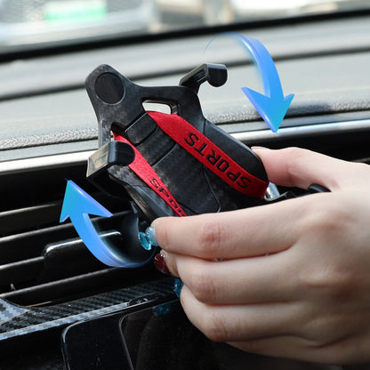 Car Air Vent Phone Holder Mount Universal 360° Rotating ABS Dashboard Navigation Bracket for IPhone Samsung Anti-Shake GPS Clip
