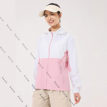 2025 new [new product upgraded skin clothing] high elastic sunscreen clothing men's and women's color contrast machine bag ice s