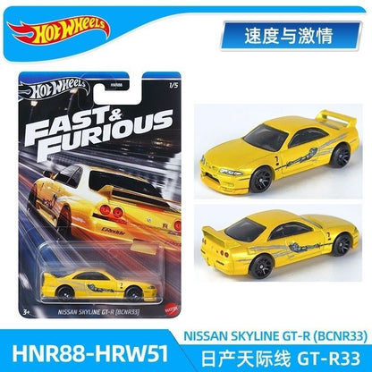 Hot Original Hot Wheels Cars 1966 Chevy Impala Nissan Skyline Gt-R(Bcnr33) Nissan 350z Custom 1/64 Die-Cast Model Toy Vehicles