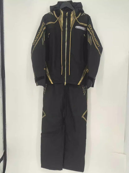 Jaqueta e calça de pesca DW à prova d'água, trajes de lã quente GOTX com logotipo, DR-1008T, conjunto de roupas de inverno, novo, 2 peças