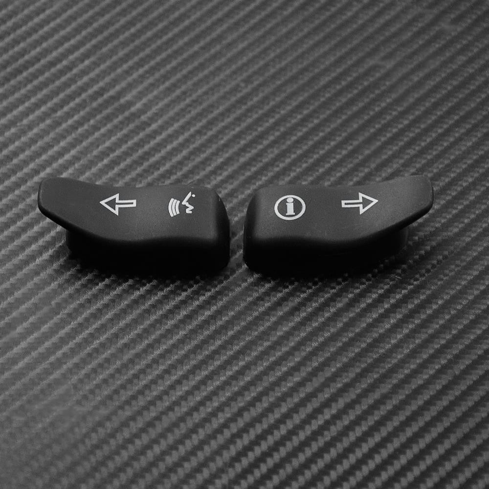 Motorcycle Turn Signal Extension Caps Black Extended Cover Switch Button For Harley Touring Electra Glide Road Glide FLHX 16-19