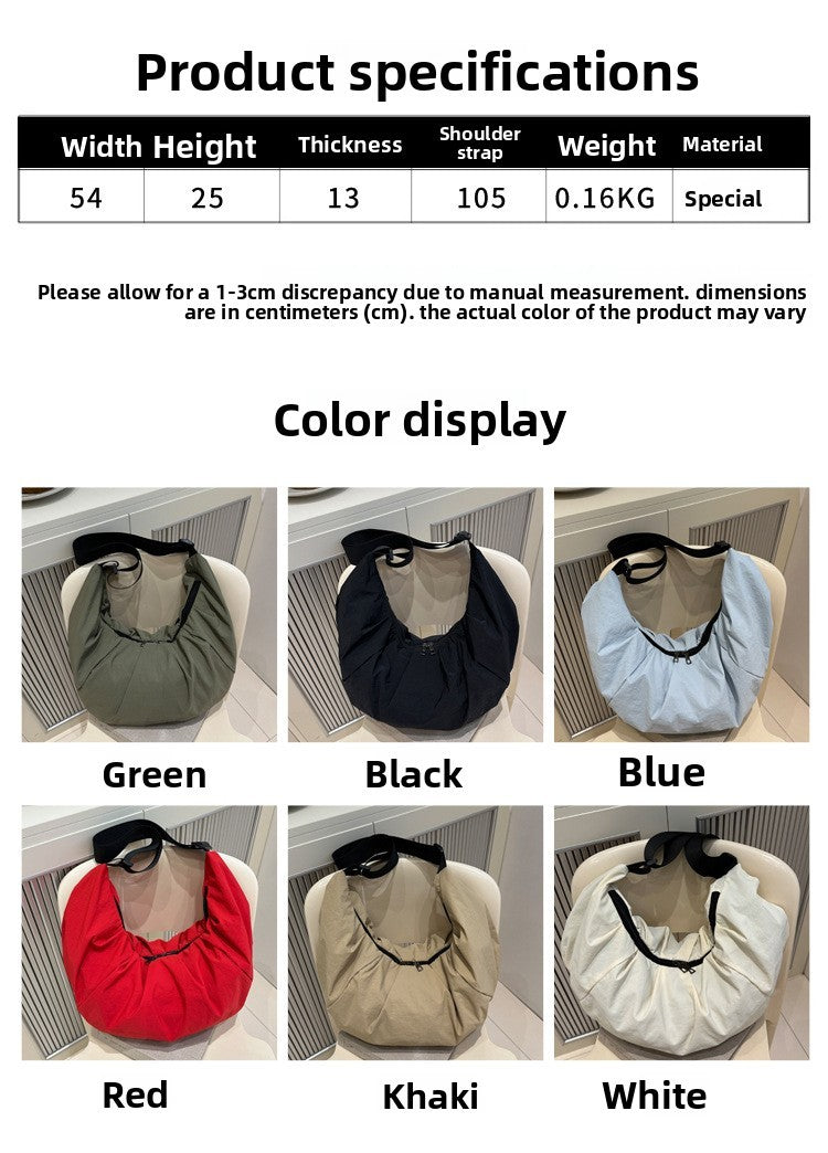 Large Capacity Simple Shoulder Bags Comfortable and Versatile Texture Crossbody Bags for Women Men Fashion Casual Storage Bags