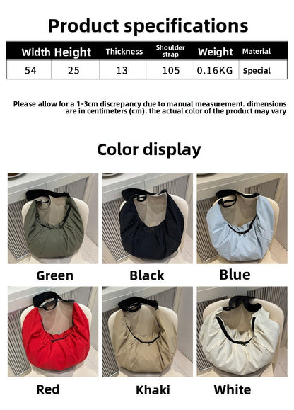 Large Capacity Simple Shoulder Bags Comfortable and Versatile Texture Crossbody Bags for Women Men Fashion Casual Storage Bags