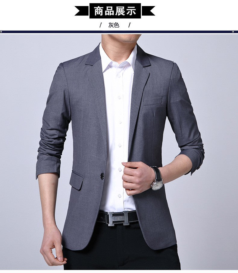 S-7XL New Business Dinner Gentleman Slim Gentleman Group Dress Fashion Men British Style Dress Best Man Solid Color Blazer